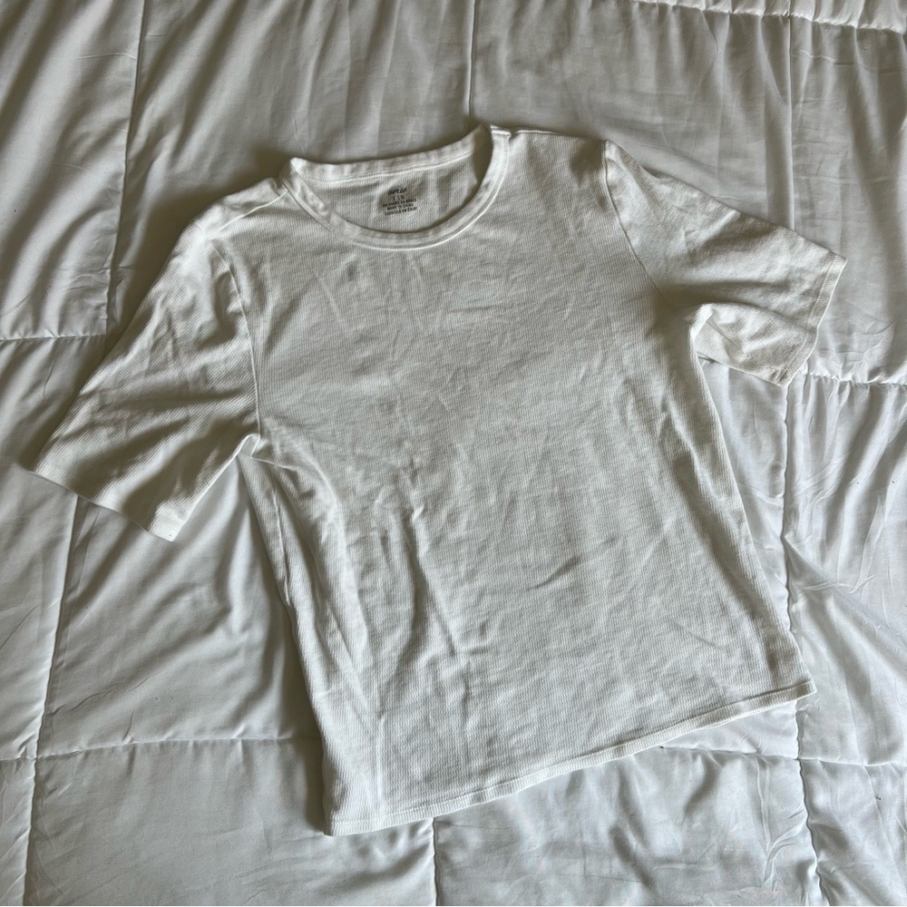 Aerie White Short Sleeve Tee